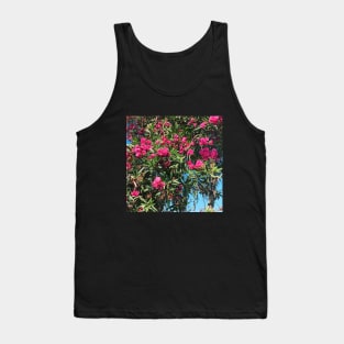 Pretty Pink Flowers Photography design with blue sky nature lovers Tank Top